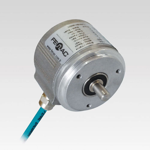 Incremental rotary encoder - FNC 58S series - FENAC ENGINEERING LTD. - solid-shaft / flange / analog