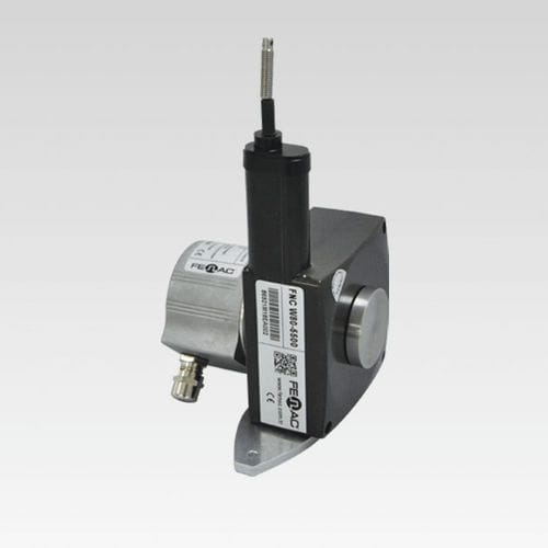 Flange draw-wire encoder - FNC W80 series - FENAC ENGINEERING LTD. - analog / aluminum / rugged