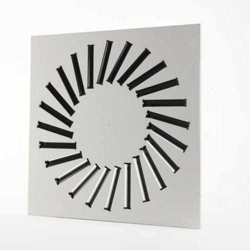 Square air diffuser - DAM02 series - TECNICA - panel / induction / plastic