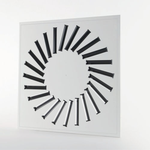 Square air diffuser - DAM61 series - TECNICA - panel / induction