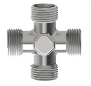 Hydraulic fitting - TUR 300 L/S - TURALI HOLDING - screw-in / cross / stainless steel