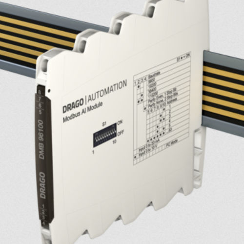 Analog input module - DMB 96100 B - DRAGO Automation GmbH - Modbus RTU / RS485 / current