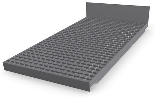 Toothed grating - Shelf grating with integrated push-through protection - Meiser - for shelving