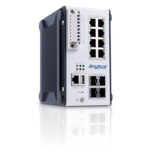 Managed ethernet switch - AWB5011-B - HMS Industrial Networks GmbH - 8 ports / gigabit Ethernet / layer 3