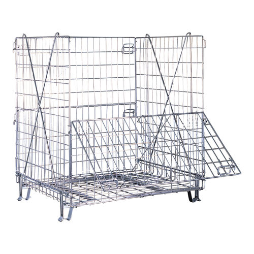 Wire mesh pallet box - LEGG 100120 - Italiana Contenitori Srl - storage / transport / industrial