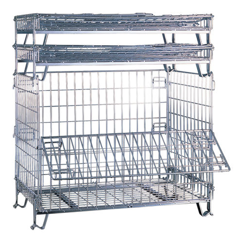 Wire mesh pallet box - LEGG 080120 - Italiana Contenitori Srl - transport / industrial / handling