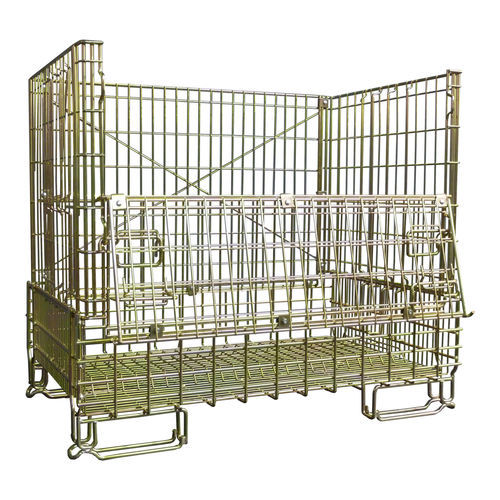 Champagne bottle pallet box - MARK082124 - Italiana Contenitori Srl - metal / transport / handling