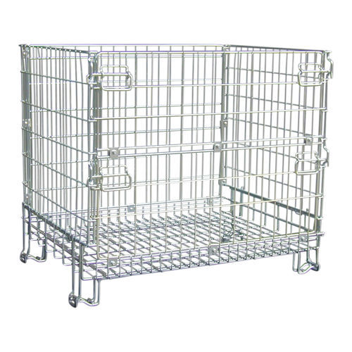 Champagne bottle pallet box - MARK080110 - Italiana Contenitori Srl - wire mesh / transport / handling