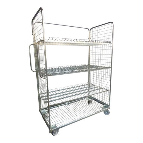 Order picking roll container - ROLS127 - Italiana Contenitori Srl - shelf / wire mesh