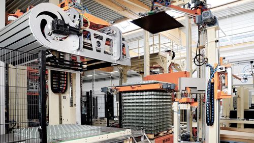 Robotic palletizer and depalletizer - MSK - for bottles / for cans / for empty pallets