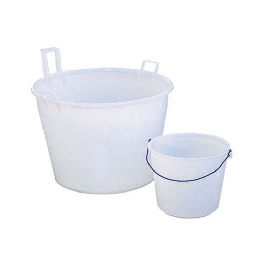 Plastic pail - SE series - Nordcontenitori - Logis-Rent - round / with handle / for the pharmaceutical industry