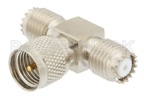 Female adapter - Mini-UHF Adapter RF Series  - Pasternack Enterprises, Inc. - male / BNC / TNC