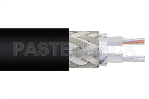 RF optical cable - PE-S330 - Pasternack Enterprises, Inc. - insulated / twinaxial / flexible