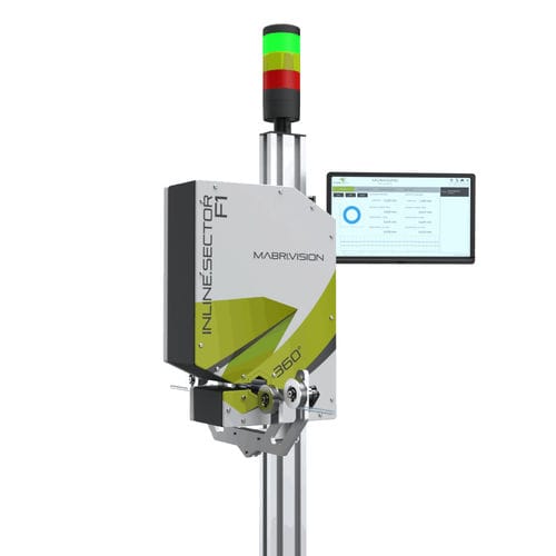 Wall thickness gauge - INLINE.SECTOR F1 - Mabri.Vision GmbH Technologiezentrum am Europaplatz - for plastic pipe / stationary / non-contact