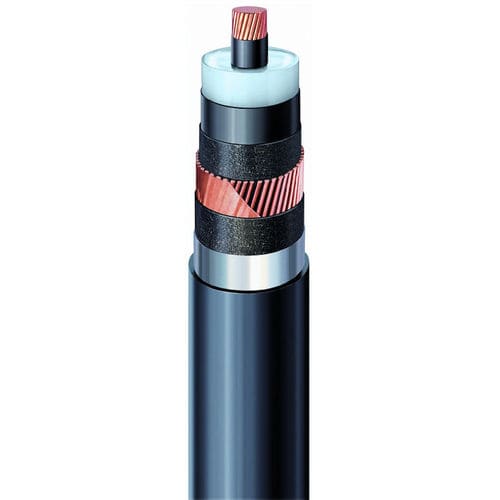 Power cable - XDRCU-ALT - Brugg Kabel AG - insulated / flame-retardant / round