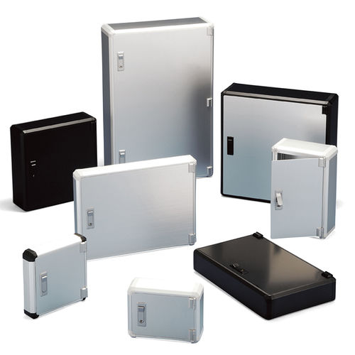 Enclosure with hinged cover - FCW series - TAKACHI Electronics Enclosure Co., Ltd. - wall-mount / rectangular / extruded aluminum