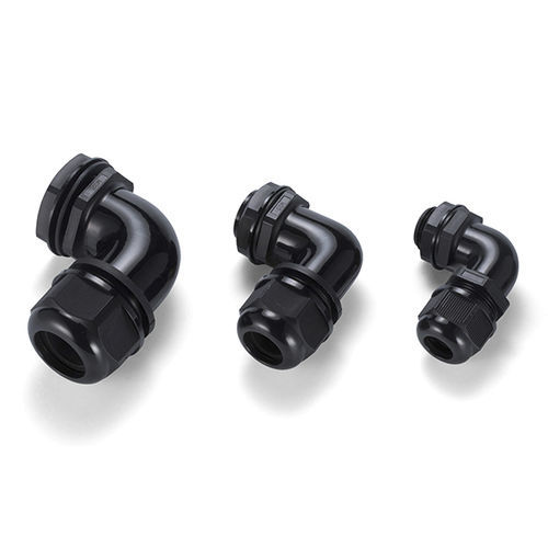 Right-angle cable gland - REL series - TAKACHI Electronics Enclosure Co., Ltd. - PA / nitrile butadiene rubber (NBR) / IP67