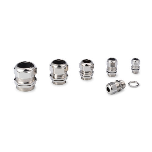 Brass cable gland - RMC series - TAKACHI Electronics Enclosure Co., Ltd. - nickel-plated brass / IP67 / metric