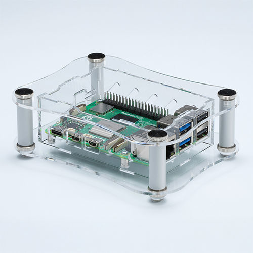 Desktop enclosure - RPA series - TAKACHI Electronics Enclosure Co., Ltd. - hexagonal / acrylic / Raspberry Pi