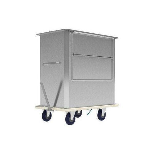 Stainless steel waste container - CAISSON - COBRANE DESIGN - side-loading / waterproof / with handle