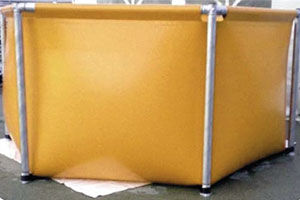 Storage tank - MTX Industrie - for chemicals / PVC / flexible