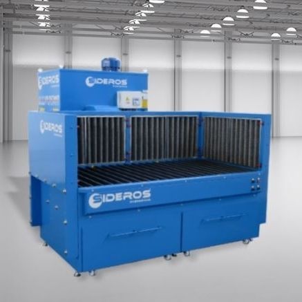 Grinding process downdraft table - WeldTab - SIDEROS Engineering - for welding / for plasma cutting / for surface treatment