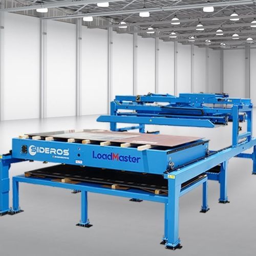 Cutting loading and unloading system - SIDEROS Engineering - sheet / automatic