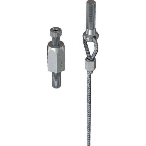 Steel wire rope - MW-EB CL - HILTI - zinc-plated steel / flexible / assembled