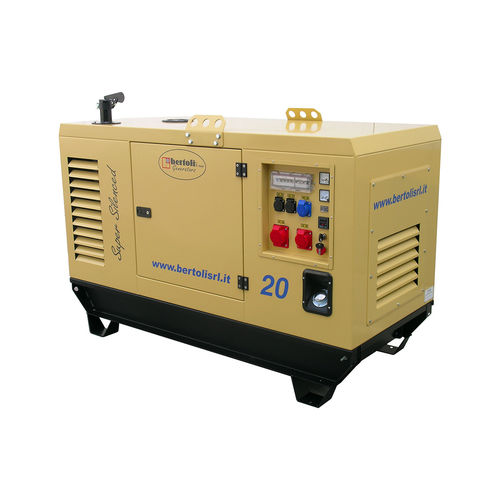 Diesel generator set - Bertoli - water-cooled / emergency / soundproof