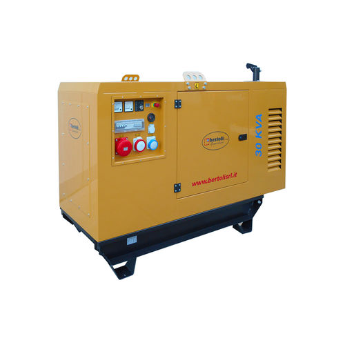 Diesel generator set - Bertoli - three-phase / water-cooled / soundproofed