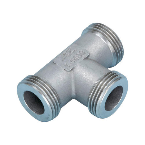 T-shaped tube connector - 088600041 series - Adolf Würth GmbH & Co. KG - stainless steel / screw-in