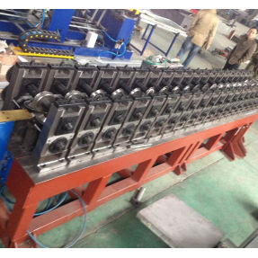 Guide rail roll forming line - KCM Machinery Manufacturing - with roller conveyor