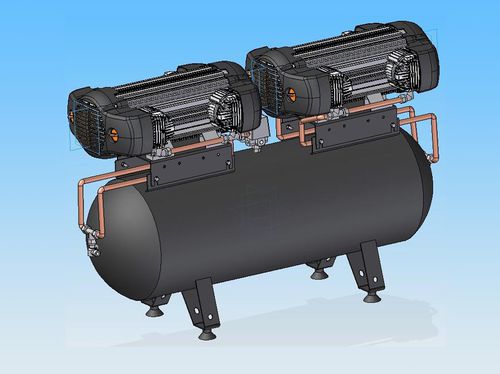 Reciprocating compressor - TANK 100 S8 - ALCONAIR - air / electric / stationary