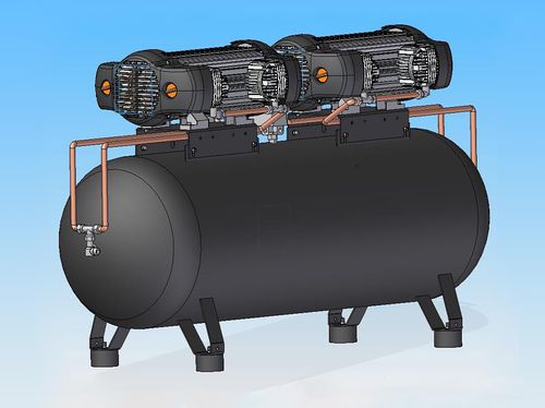 Piston compressor - TANK 200 S8 - ALCONAIR - air / electric / stationary