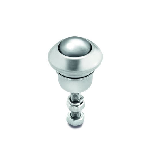 Stainless steel ball transfer unit - KR-serie - TORWEGGE GmbH & Co. KG . - steel / polymer / threaded stud