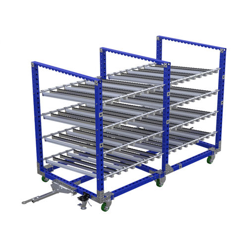 Handling cart - Q-100-0807  - FlexQube - metal / six-wheel