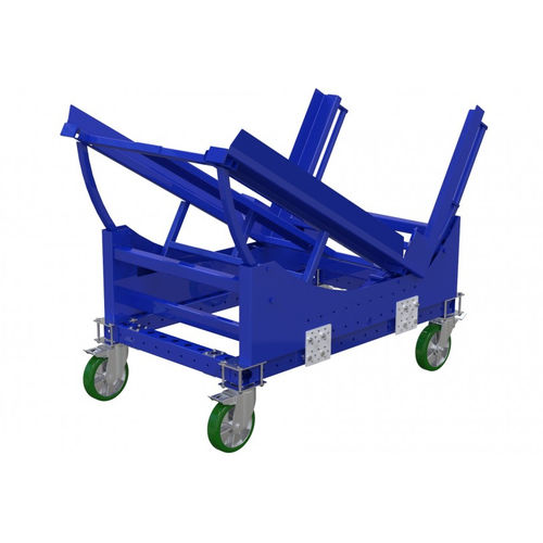Handling cart - Q-100-0758  - FlexQube - metal / container / pallet