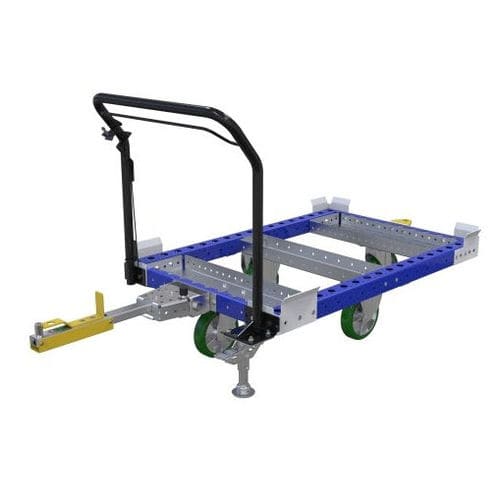 Transport cart - Q-007-1220  - FlexQube - metal / pallet / six-wheel