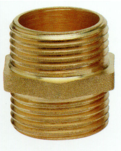 Brass nipple - 3028  - MASTERTUBI spa - threaded / hexagonal