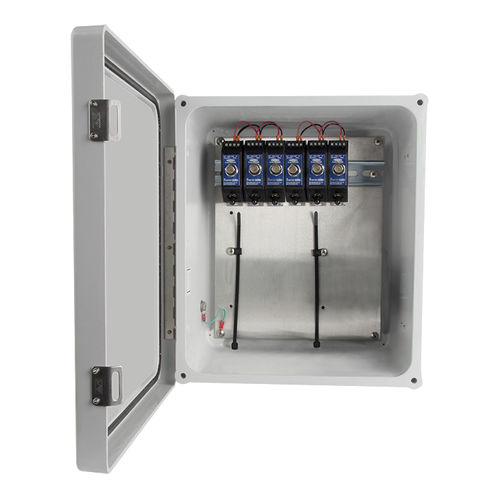 Wall-mount enclosure - Connection Technology Center Inc. - rectangular / fiberglass / for sensors
