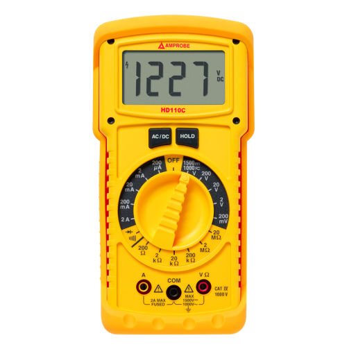 Digital multimeter - HD110C - BEHA AMPROBE - portable / 1000 V / 1500 V