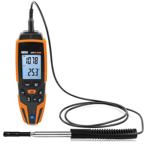 Hot-wire thermo-anemometer - HTA105  - HT - digital / portable / compact