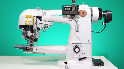Single-needle sewing machine - 328D - Strobel Spezialmaschinen GmbH - 2-thread / fabric / fixed
