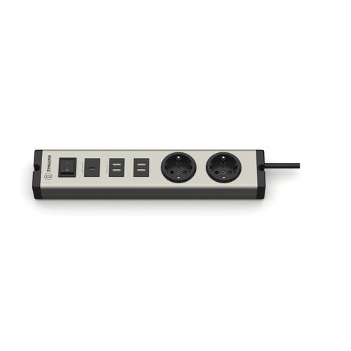 2 socket power strip - 0601x0g02203301 - Bodo Ehmann GmbH - USB / with switch