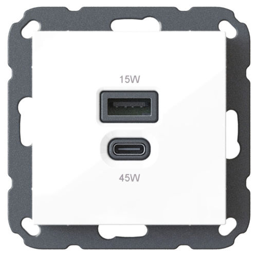 Flush-mounted battery charger - T65.01 - Bodo Ehmann GmbH - USB