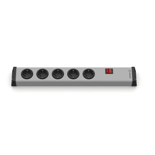 Power strip with switch - 0201x00052300 - Bodo Ehmann GmbH - 5 socket
