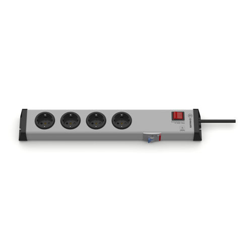 Power strip with switch - 0220x00042301 - Bodo Ehmann GmbH - with RCD / 4 socket
