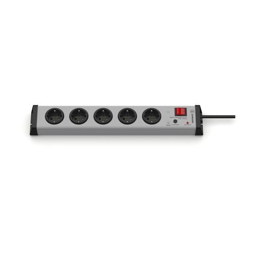 Power strip with switch - 0206x00052301 - Bodo Ehmann GmbH - overvoltage arrester / with signal lamp / fused