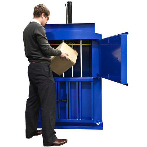 Cardboard baling press - BTS-MF60 - Beckmann Technik & Service KG - for paper / for plastics / for bottles