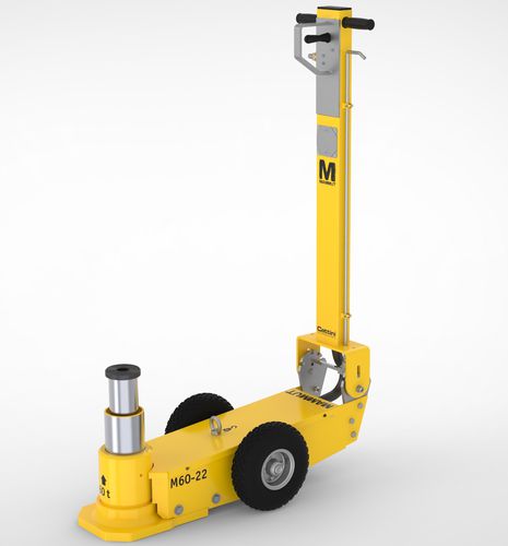 Wheeled jack - M60-22 - Cattini Oleopneumatica - hydro-pneumatic / 60 tons / mining and quarrying